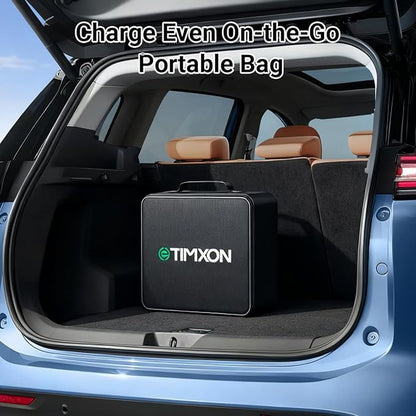 Level 2 & Level 1 EV Charger for Tesla Mobile Charing,16A,ETL Certified with 25ft Extension Cable,NACS Connector,NEMA 6-20P to 5-15P Adapter,Electric Car EV Charger for Tesla Model Y/X/3/S