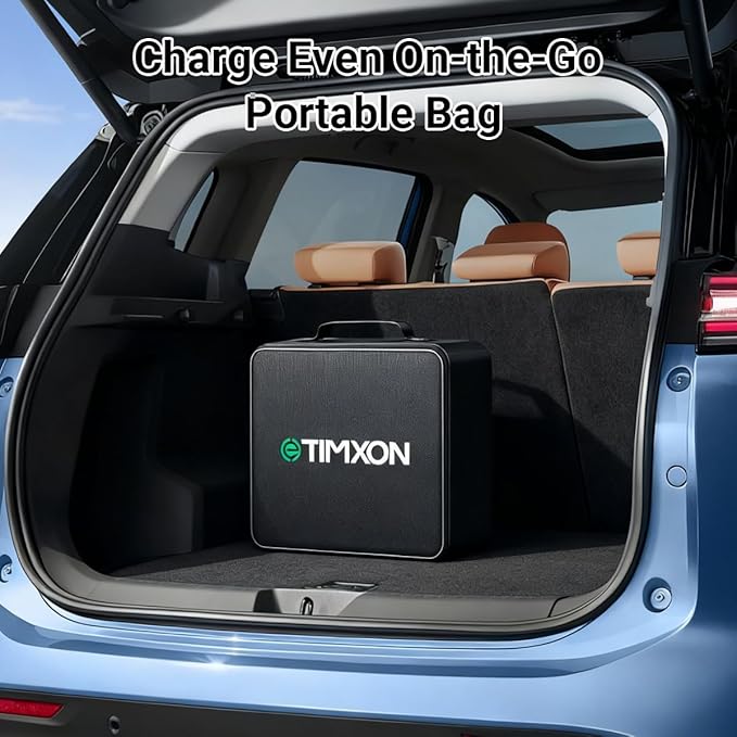 Portable Level 1&2 EV Charger-ETL Certified,12/16A 110V-240V with 25FT Extension Cable, NEMA 6-20 Plug & NEMA 5-15 Adapter,Portable Electric Vehicle Charging Stations for All SAE J1772 Cars