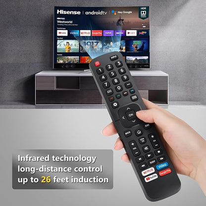 for Hisense-TV-Remote Replacement, Universal Remote Control for All Hisense Smart TVs【Pack of 2】