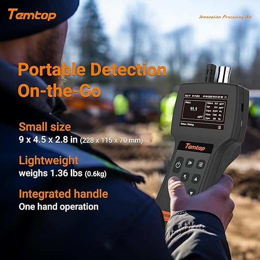 Temtop Comprehensive Air Quality Monitoring Bundle - Handheld Particle Counter (Airing2000) + Indoor Air Quality Detector (M10)