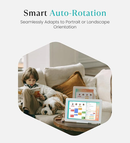 Cozyla Mate Digital Calendar+ 2: 15.6 Inch Wall Touch Screen Chore Chart Customizable Dashboard Smart Electronic Calendar for Family Schedules Meal Planner Support App Store with Stand White