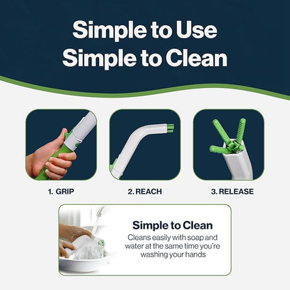 Toilet Aids for Wiping – 14.5” Wipe Assist for Toileting for All People with Range of Motion Limitations – Toilet Wiper Reacher Aid/Toilet Paper Extender for Holding Tissue & Personal Hygiene Products