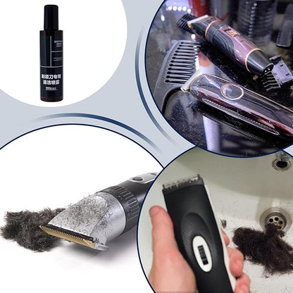 Electric Razor Cleaner- 200ml Shaver Cleaning Solution, Convenient Electric Shaver Blade Cleaner Spray | Portable Professional Cleaning Liquid Solution For Barbershop Home Men Hygiene Maintenance
