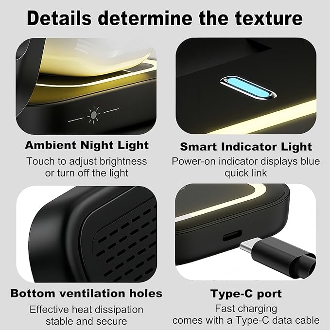 3 in 1 Charging Station for iPhone - Wireless Charger for Apple Products Multiple Devices - Charging Dock Stand for AirPods (for iPhone 17 16e 16 15 14 13 pro 12 11 X Max)