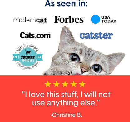Boxie® Extra Strength 35 Day Odor Control Clumping Clay Cat & Kitty Litter 28lb, 99.9% Dust-Free, Probiotic Formula, Long-Lasting, Veterinarian Approved, Easy Scooping for Multi-Cat Homes