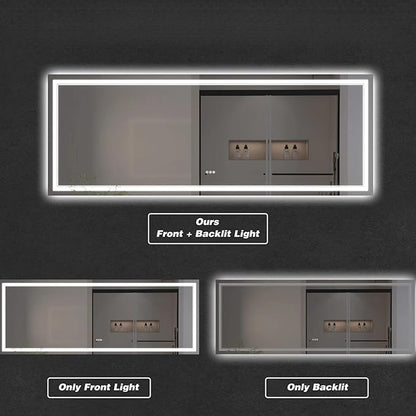 LED Bathroom Mirror with Lights, Wall Mirrors