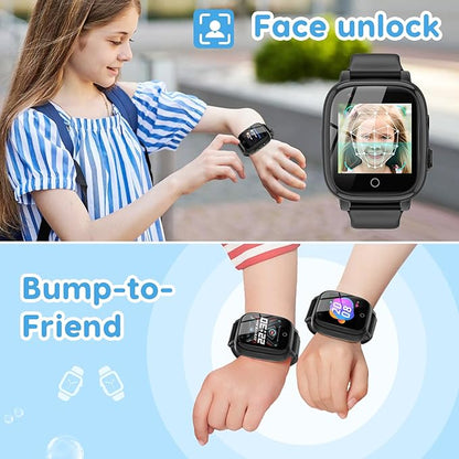 cjc 4G Smart Watch for Kids - Includes 2 Way Call, SOS Alerts, Parental Controls, Games, Camera, Alarm, Music Children's Smart Watch Gift