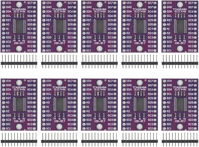 10pcs TCA9548A IIC Multi-Channel Expansion Module 8-Channel I2C Communication Development Board with Reset Function for Arduino