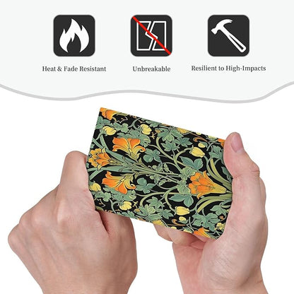Light Switch Cover Plate William Morris Vintage Floral Green Yellow 1 Gang No Device Blank Electrical Wall Plates Faceplate Decorative Switch Plate for Bedroom Home Decor