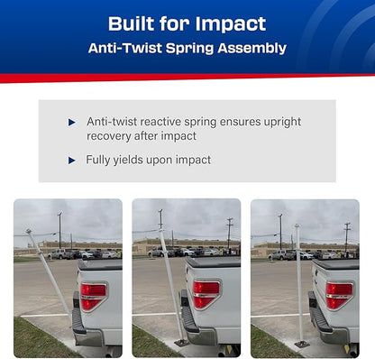 Impact Recovery - Sta-Rite Flexible Sign Post - Sign Holder for Handicap Parking Signs - Made in the USA - 102”