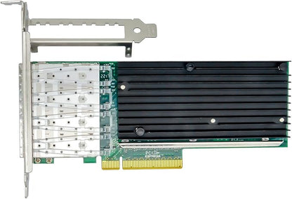 with Intel Chipset X710-DA4 4Port SFP+ 10Gb Ethernet Converged Network Card Adapter ISCSI NFS DDJKY PCI-e3.0 x8 Controller NIC