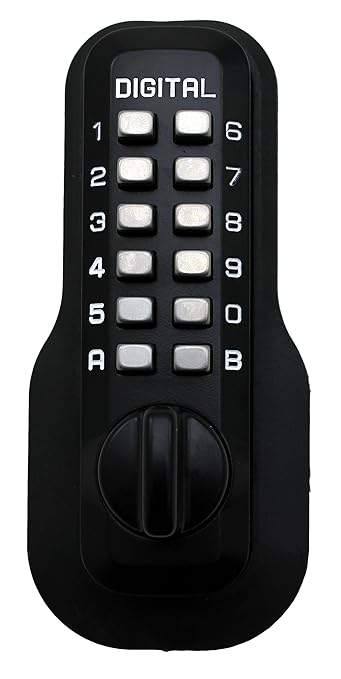 Digital Door Lock M210 Mechanical Keyless Deadbolt, Jet Black
