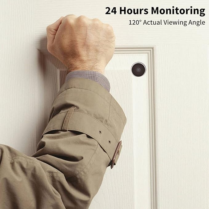 Digital Peephole Viewer Doorbell Mini HD Smart Security Camera 3.5 inches Indoor LCD Screen