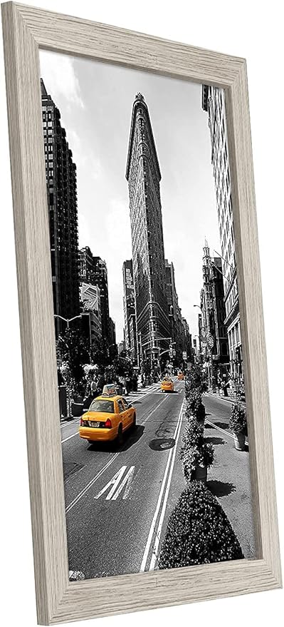 Americanflat 11x17 Picture Frame with Shatter-Resistant Glass - Signature Collection - Gallery-Style Frames Made of Engineered Wood - Photo Frame for Wall Display - Light Wood
