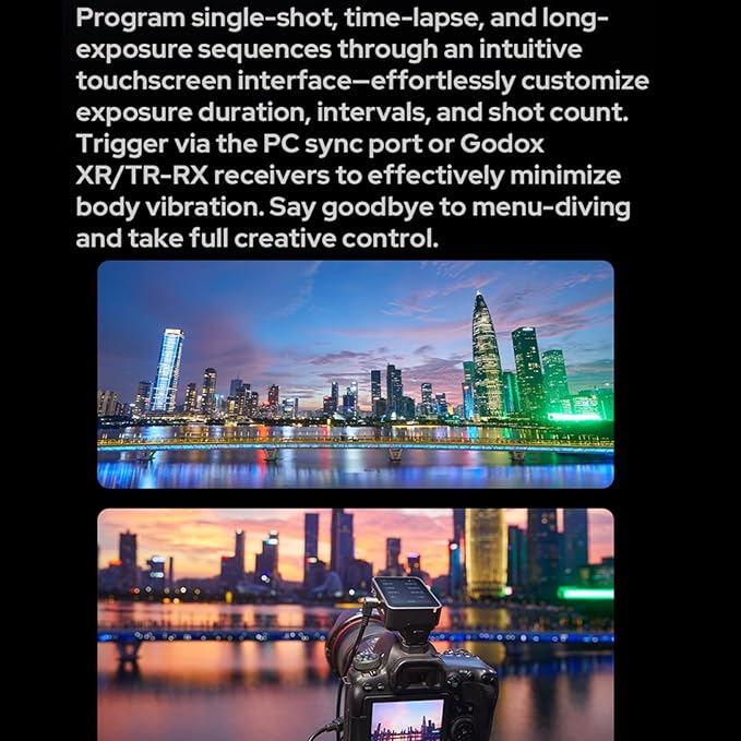Godox X3 Pro S X3Pro S Touchscreen TTL Flash Trigger for Sony, 2.4G Wireless, 2.4" LCD Screen, Bluetooth Integration & APP Control, Wireless Speedlight Transmitter for Sony Cameras(Godox X3-S Upgrade)