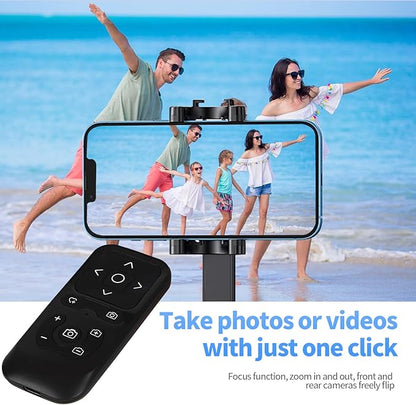 Wireless Camera Remote Control for iPhone, Control Phone Camera Shutter and Zoom, Control Scrolling Remote for Tiktok Videos, Page Turner for Kindle App, for iOS, Android, iPad (Black)