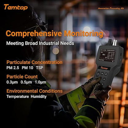 Temtop Comprehensive Air Quality Monitoring Bundle - Handheld Particle Counter (Airing2000) + Indoor Air Quality Detector (M10)
