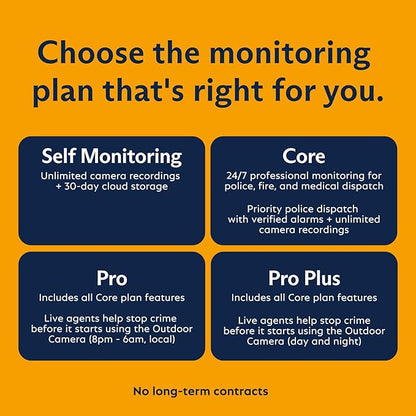 SimpliSafe 6 Piece Wireless Home Security System with Outdoor Camera - Optional 24/7 Professional Monitoring - No Contract - Compatible with Alexa and Google Assistant