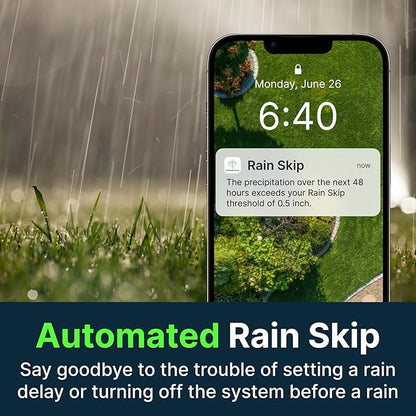 ImoLaza 16-Zone Indoor Smart WiFi Sprinkler System Controller, Easy Install Irrigation Timer for Lawn & Garden, Water-Saving Automatic Sprinkler Timer/Controller with Mobile App, Compatible with Alexa