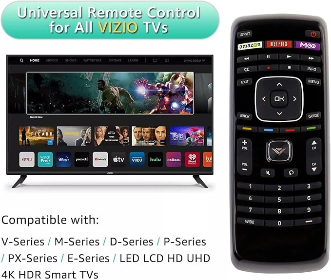 New Vizio Universal Remote Control for All VIZIO Brand TV, Smart TV - 1 Year Warranty