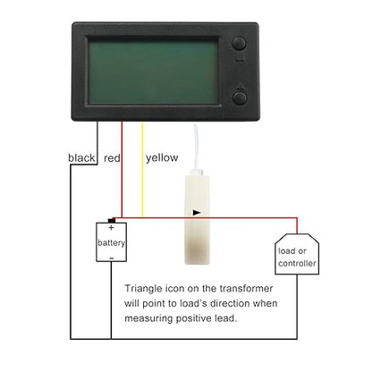 DROK Voltage Amp Meter DC, Battery Monitor DC 0-300V 200A, Ammeter Voltmeter for Solar System Setup Power Energy Capacity Volt Current Detector Panel with Hall Sensor