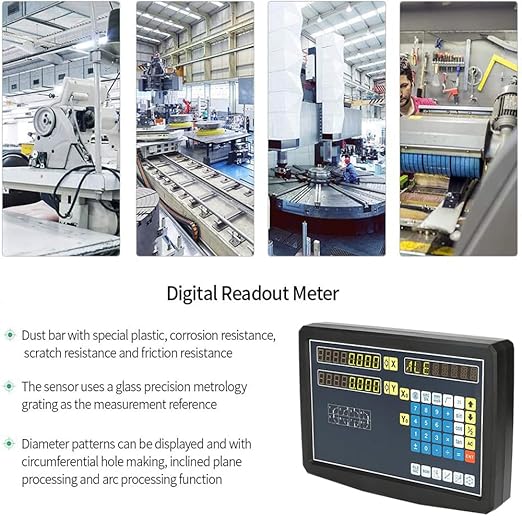 2/3 Axis Digital Readout and TTL Precision Linear Glass Scale DRO Encoder for Milling Lathe. Note:Display&Scales Sold Separately,Pls Select The Size Options! (2 Axis Digital Readout Display ONLY)