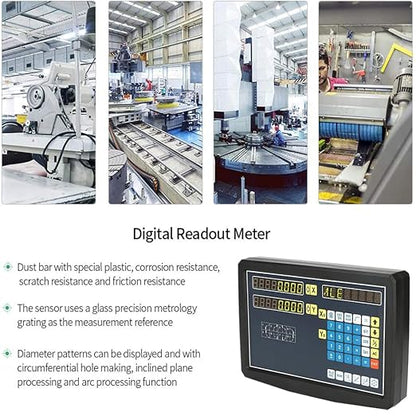 2/3 Axis Digital Readout and TTL Precision Linear Glass Scale DRO Encoder for Milling Lathe. Note:Display&Scales Sold Separately,Pls Select The Size Options! (2 Axis Digital Readout Display ONLY)