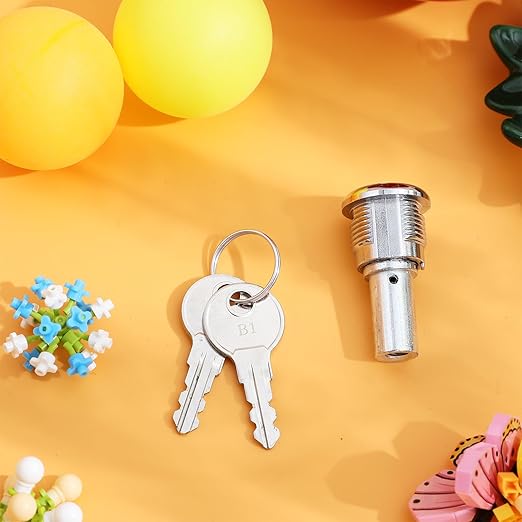 PRETYZOOM 1 Set of Lock and Keys for Game Machine Replacement Vending Machine Lock Assembly Secure Metal Latch for Snack Soda Vendor