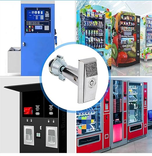 Universal Vending Machine Lock with 3 Keys Buy Vending Machine Lock Long and Short Models Versatile Replacement Security Solution-(Short)