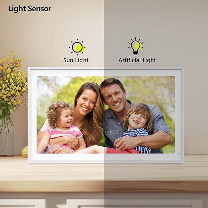21.5 Inch Digital Calendar, Smart Digital Planner & Chore Chart, IPS FHD 1920x1080 Wall Touch Screen Display for Family Schedules - Share Photos/Videos via App