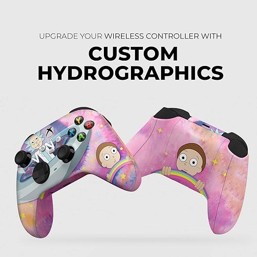 DreamController Schwifty Rickky & Mortty Custom X-box Controller Wireless compatible with X-box One/Series X/S Proudly Customized in USA with Permanent HYDRO-DIP Printing (NOT JUST A SKIN)