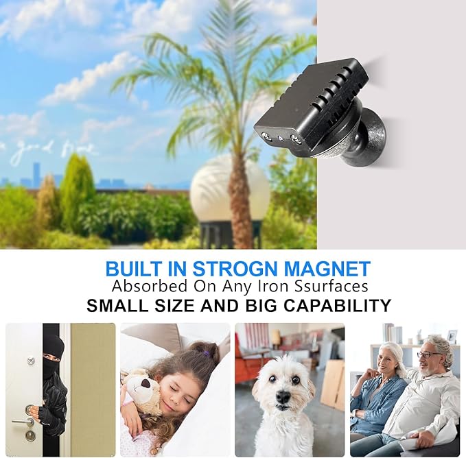 Smallest Wireless WiFi Camera,HD1080P Concealed Security Camera,Portable Video Recording Live Feed,Smart Baby Monitor with Night Vision,Motion Detection,Cloud Storage for Security with iOS AndroidAPP