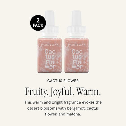 Pura & Pure Placid Home Scent Refill - Smart Home Air Diffuser - Up to 120-Hours of Luxury Fragrance per Refill - Spring & Summer Fragrance - 2 Pack, Cactus Flower
