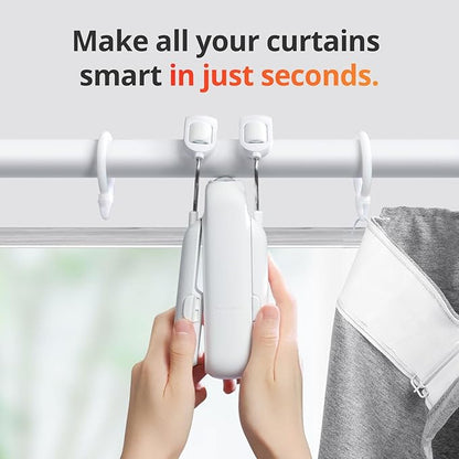 SwitchBot Automatic Curtain Opener - Bluetooth Remote Control Smart Curtain with App/Timer, Upgraded High-Performance Motor, Add SwitchBot Hub to Work with Alexa, Google Home, HomeKit