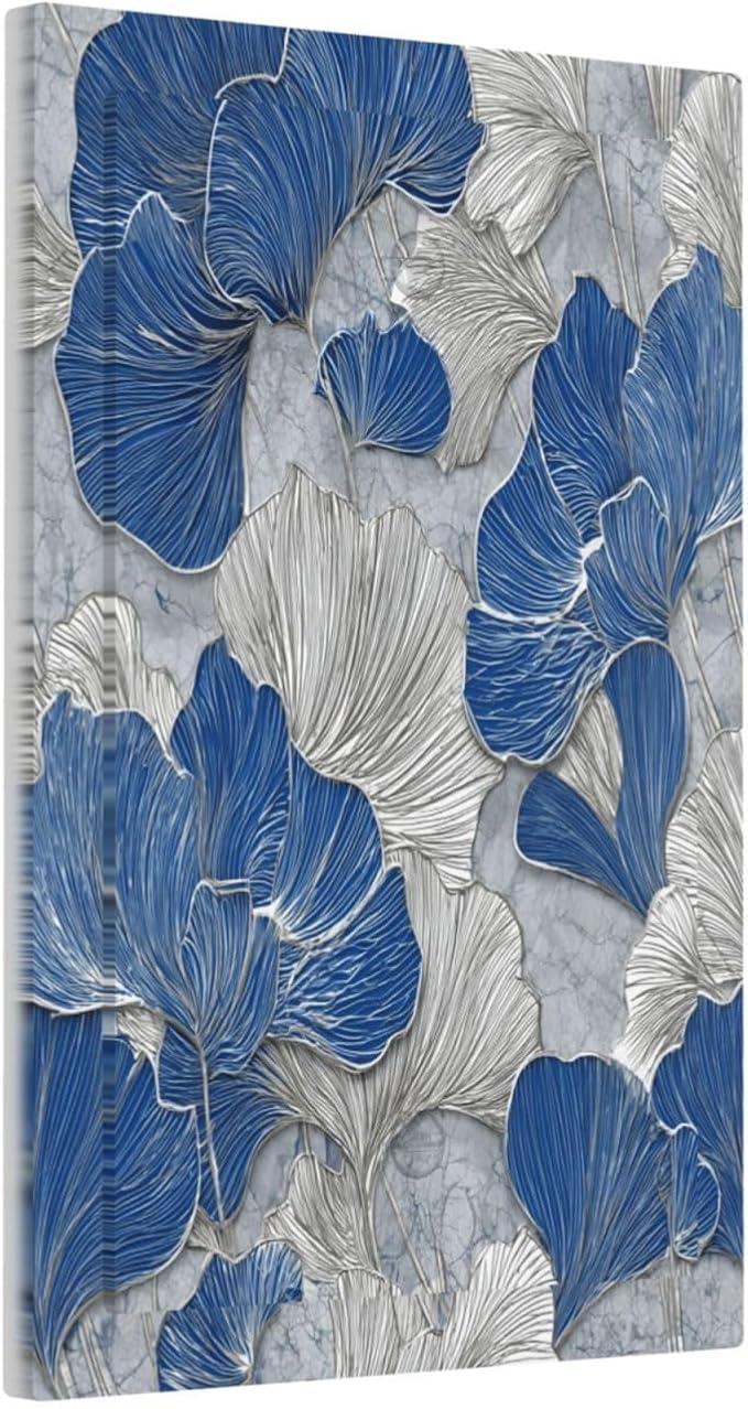 Abstract Blue Marble Plant Leaves No Device Single Blank Decorative Light Switch Covers Electrical Faceplate Switch Plates for Bathroom Kitchen Home