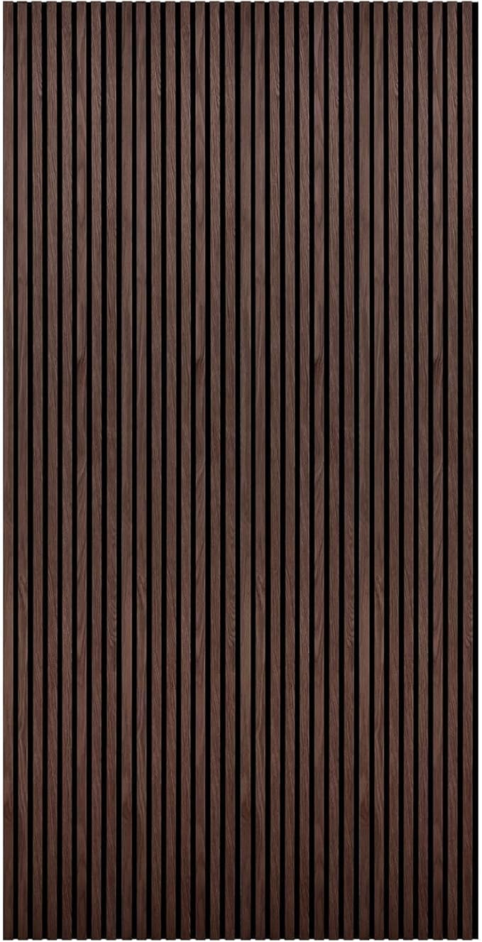 Wood Panels for Wall - Oak Acoustic Wall Panels - 4PK Wall Wood Panels - 94.49” x 12 - Soundproof Wall Panels for Decor - Acoustic Slat Wood Wall Panels for Interior Decoration of Walls (Oak) (Walnut)