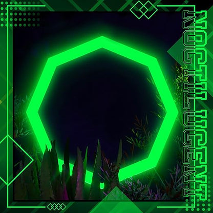 2 Rolls Glow in The Dark Tape 16.4 ft x 6 Inch Luminous Phosphorescence Green Long Lasting Bright Glow Tape for Halloween Night Decorations, Theater Stages, Stairs, Walls, Steps and Exit Sign
