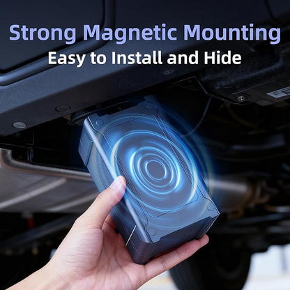 GPS Tracker for Vehicles, Long Battery Life Tracking Devices for Cars Hidden, Real-Time, Unlimited Updates,10S Update, 180-day Track Playback，Strong Magnetic 4G LTE Car Tracker, Subscription Needed
