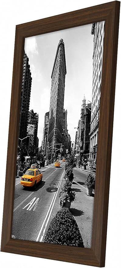 Americanflat 11x17 Picture Frame with Shatter-Resistant Glass - Signature Collection - Gallery-Style Frames Made of Engineered Wood - Photo Frame for Wall Display - Walnut