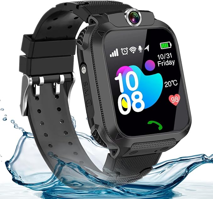 2G Kids Smart Watch, SOS Emergency Call, Video Calling, Waterproof Activity Tracker for 3-12 Years Girls/Boys - Birthday Gift Idea