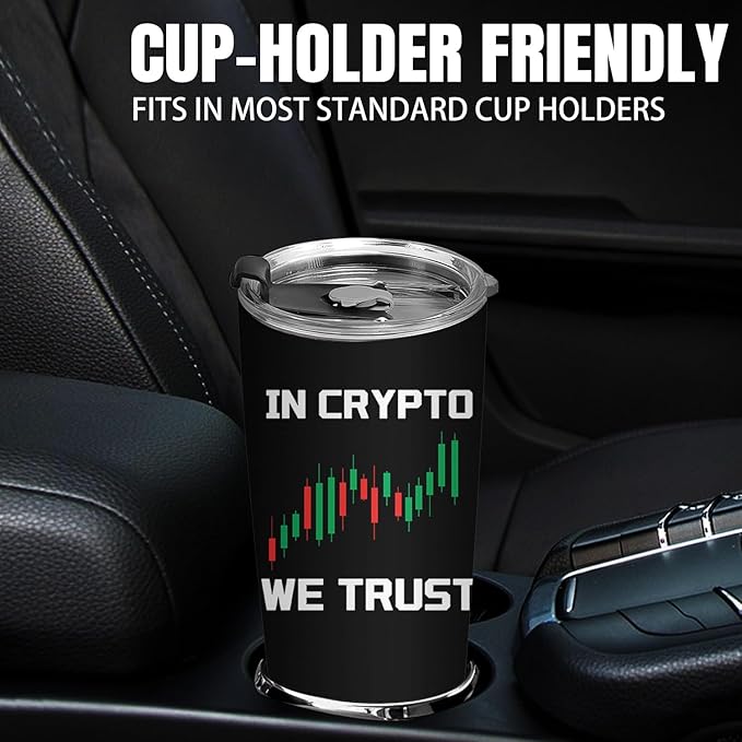 Crypto Gifts for Men - Crypto Stainless Steel Vacuum Insulated Tumbler 20 Oz