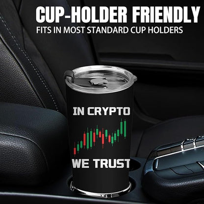 Crypto Gifts for Men - Crypto Stainless Steel Vacuum Insulated Tumbler 20 Oz