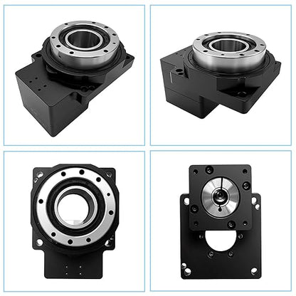 Hollow Rotary Actuator Ratio 10:1 Hollow Rotating Table Precision Rotary Reducer High Accuracy Hollow Rotary Platform for NEMA23 6.35mm 8mm Shaft/60 mm Servo Motor 14mm Shaft Alternative Cam Indexer