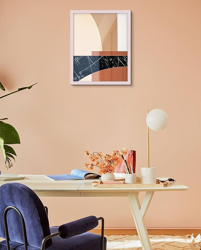 Golden State Art, 16X20 Picture Frame with Mat for 11X14 - High Definition Glass Wall Mounting Horizontal Vertical Display (Pink, 2 Pack)