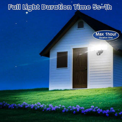 EMANER Smart Security Light Motion Sensor, Compatible with Alexa/Google Home, Adjustable Color Temperature, App Controlled WiFi Flood Light 2800LM Dimmable for Garage Driveway Porch (Black, 1-Pack)
