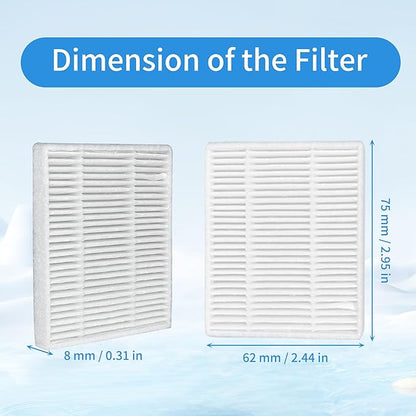 16 Packs HEPA filter Compatible with iRobot Roomba Essential Robot 104 105 Vac/Combo Accessory Y0110 Y0140 Q011 Q0120 Q0520 Vacuum Cleaners