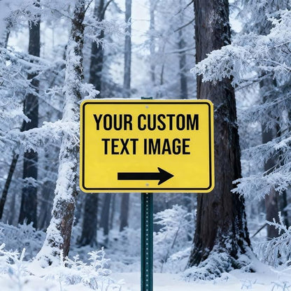 Custom Metal Sign, Personalized Signs for Business, Workplace, Home, 24x18 Inches, Engineer Grade Reflective Opion, Rust Free Aluminum, UV Ink Printing