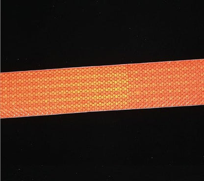 Orange Reflective Tape Outdoor Waterproof 2 inch Wide, High Visibility Industrial Marking Tape, Safety Adhesive Stickers (68 feet,10 Rolls)