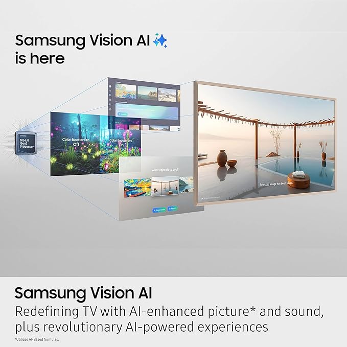 Samsung 75-Inch Class The Frame Pro LS03FW 4K Neo QLED Mini LED Smart TV (2025 Model) Slim Fit Wall Mount, Modern Frame Design, Wireless One Connect, NQ4 AI Gen3 Processor, Art Mode, Alexa Built-in