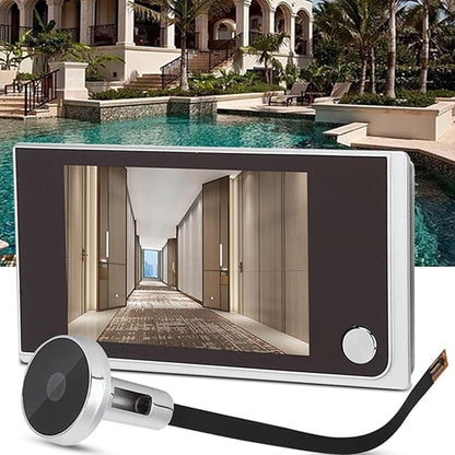 3.5" Digital LCD 120 Degree Peephole Viewer, Smart Home Security Camera, Wide Angle Electronic Cat Eye with OV Industrial HD Sensor, for Doors with 14 28mm Hole and 40 100mm Thickn